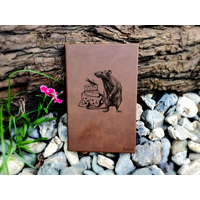 Engraved hardcover Rat Journal Notebook. Engraved hardcover Rat Journal Notebook.